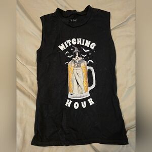 Vera's Eyecandy Womens Witching Hour Tank Black Size Small